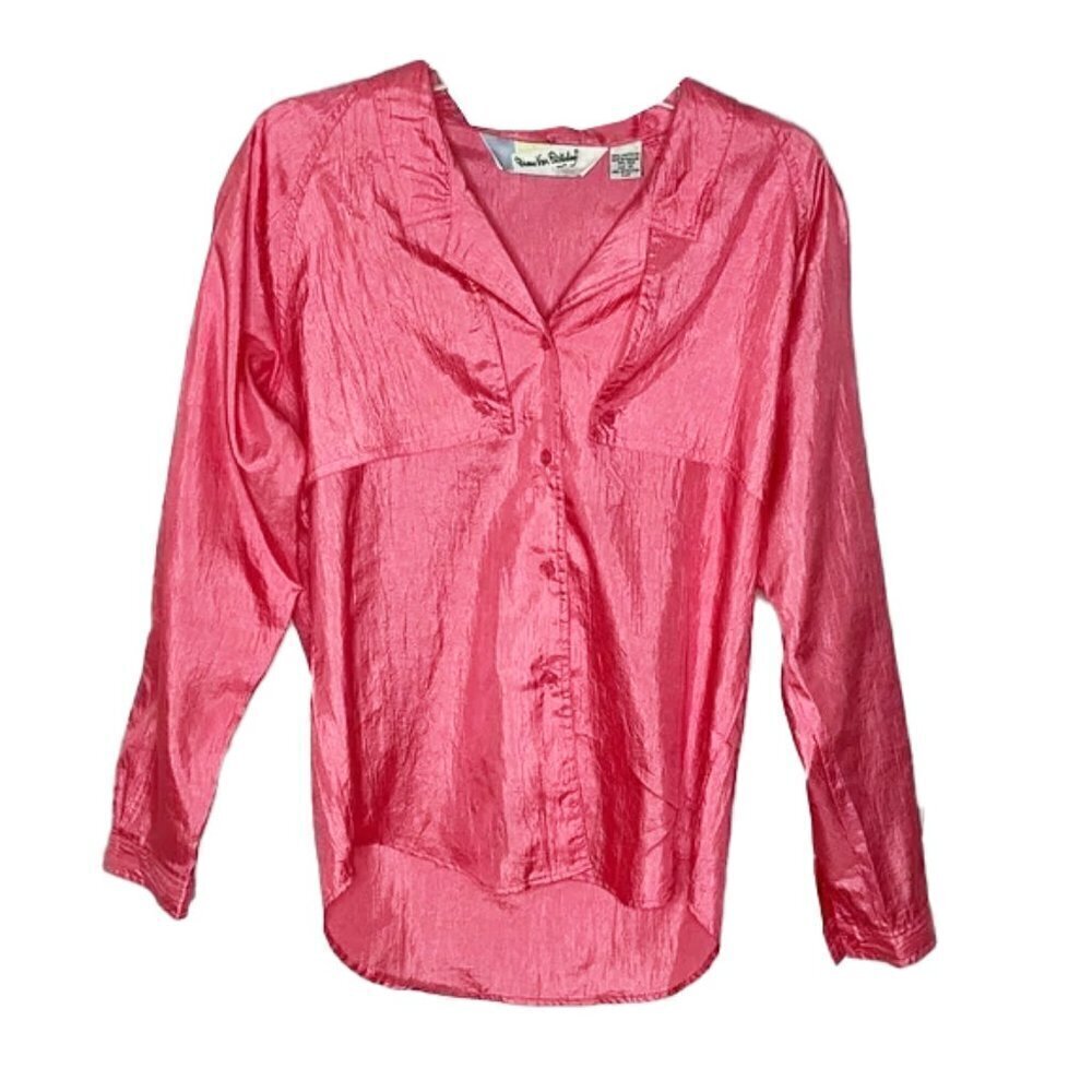 DIANE VON FURSTENBERG VINTAGE Button Down Shirt Size 10